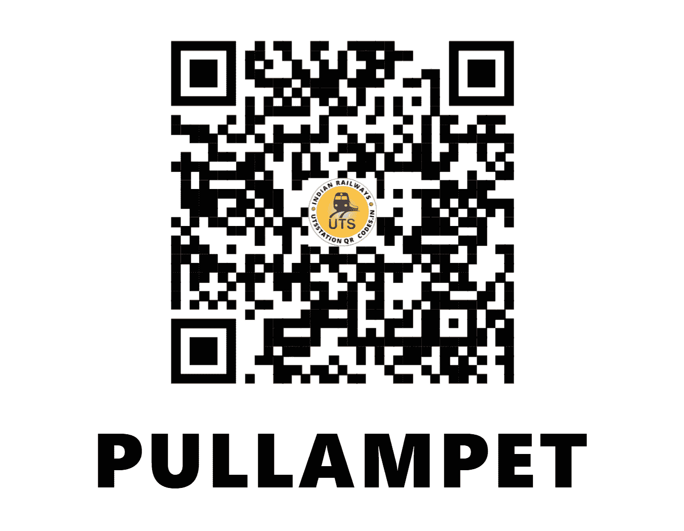 UTS QR Code for PULLAMPET - PMT (SC - ANDHRA PRADESH)